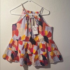 THML Multicolor Halter Tank Top - Pink, Red, Yellow, Purple, Navy